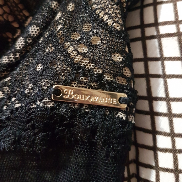 Black and Tan Boux Avenue Bodysuit - Picture 3 of 4